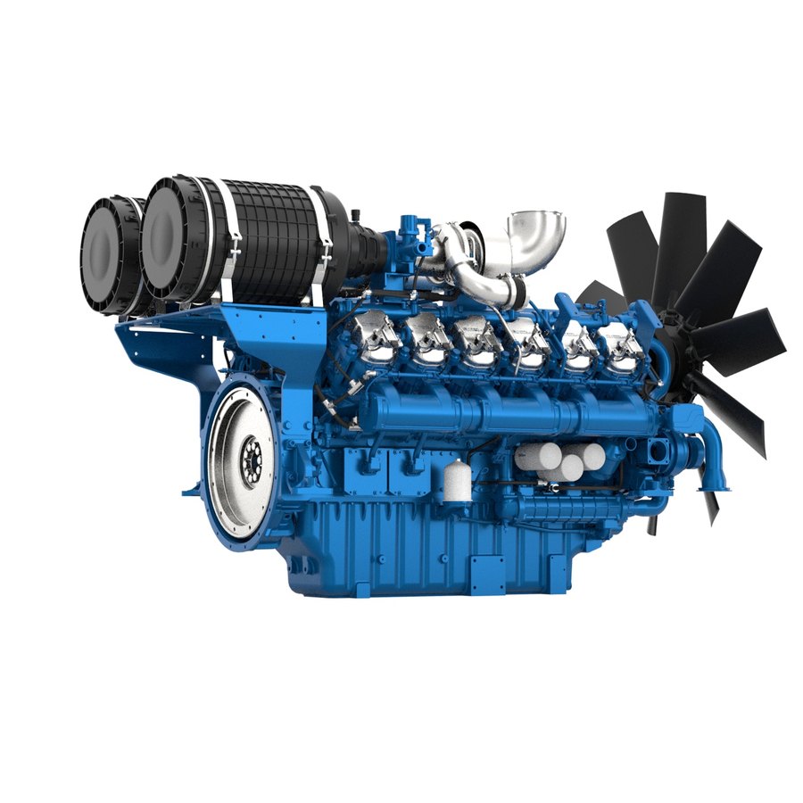 Motor Baudouin 12M26, vista 7